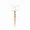 clear acrylic handle scissors with gold blades