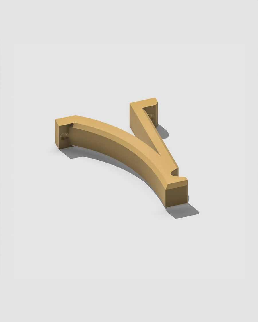 beige curved hanger planter hook