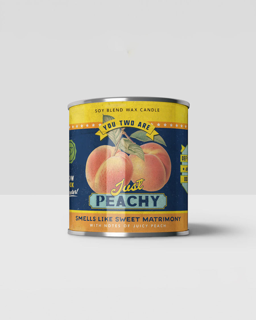 'just peachy' peach scented candle