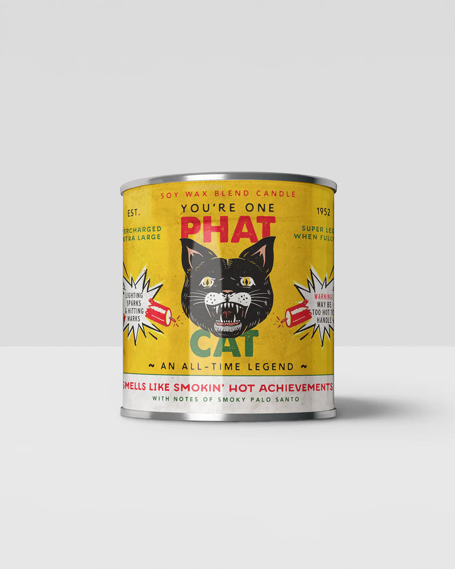 'phat cat' palo santo scented candle