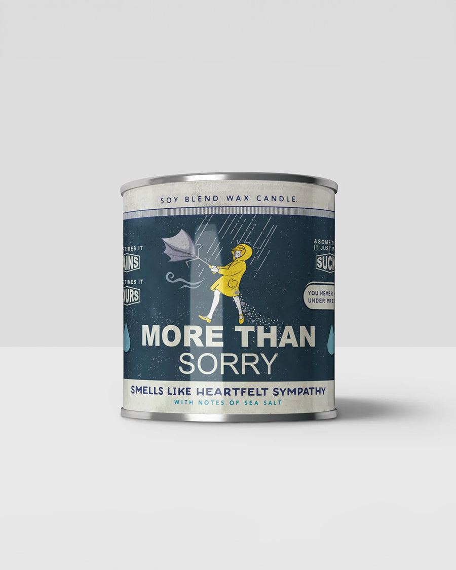 'more than sorry' sea salt scented candle