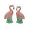 set of two flamingo shaped salt and pepper shakers