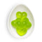 green heart shaped gummy candies