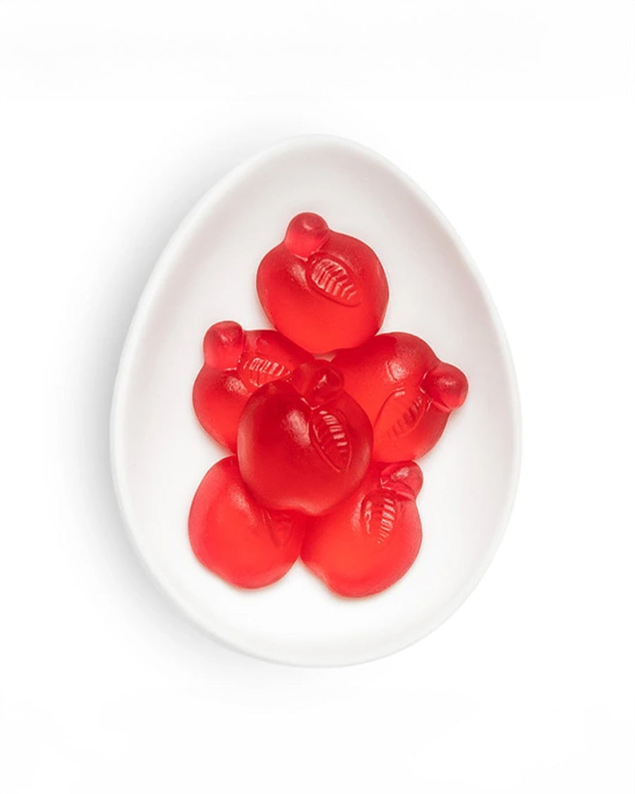 red apple gummy candles