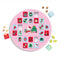 hello kitty 24 day candy advent calendar with candy scattered around it