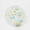 gold, mint, and lavender confetti inflatable beach ball