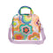 colorful trippy floral skate bag