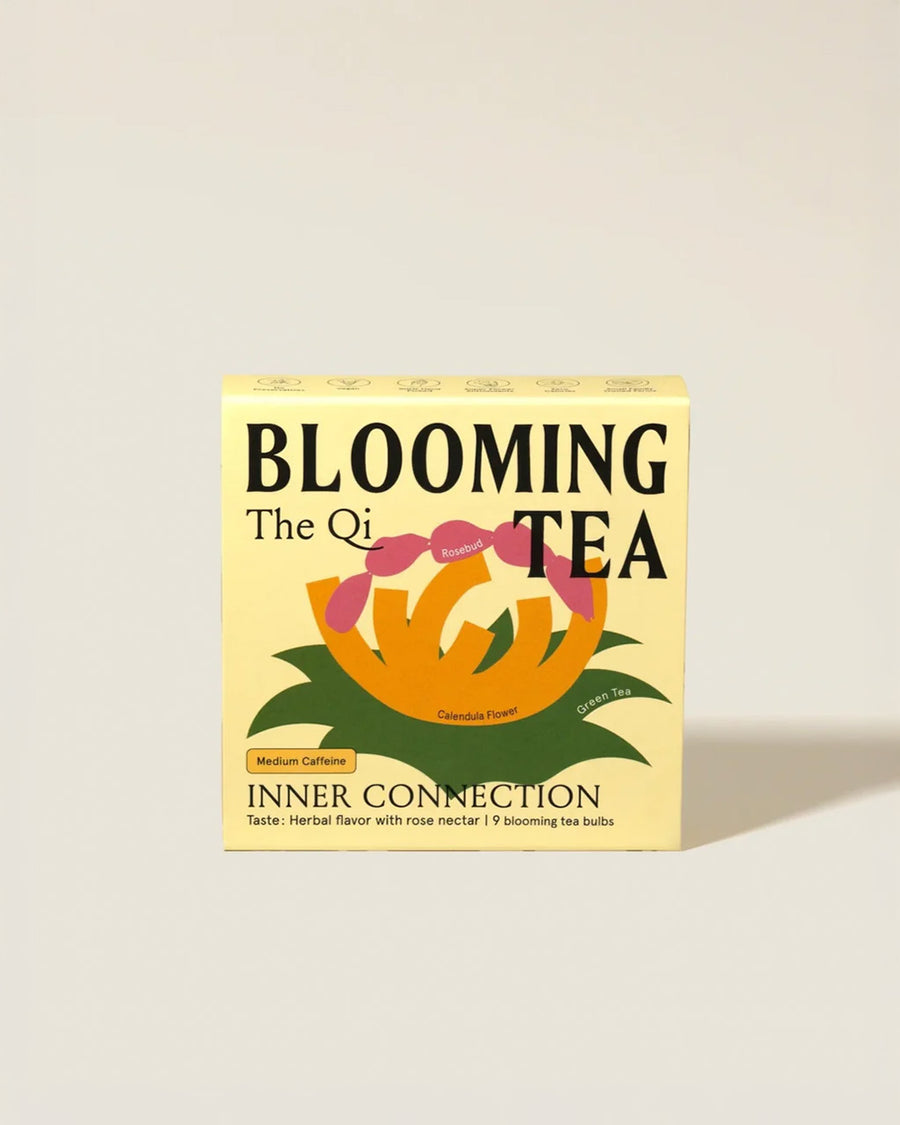 boxed the qi bloom tea in inner connection