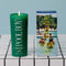 green pool boy pillar candle and box