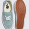 top and bottom view of vans gray mist suede authentic sneakers