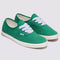 emerald green vans authentic lowpro denim sneakers