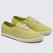 suede green sneakers with turtledove color laces