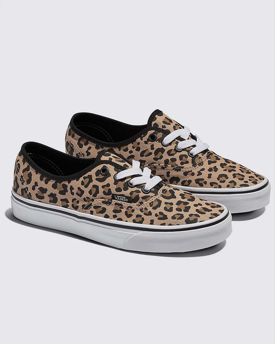 leopard print authentic sneakers with black trim