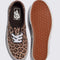 top and bottom view of leopard print authentic sneakers with black trim