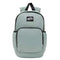 seafoam green backpack with black trim