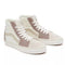 vans sk8-hi sneaker with cream and brown color blocking