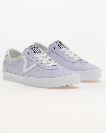 periwinkle blue suede sport low sneakers