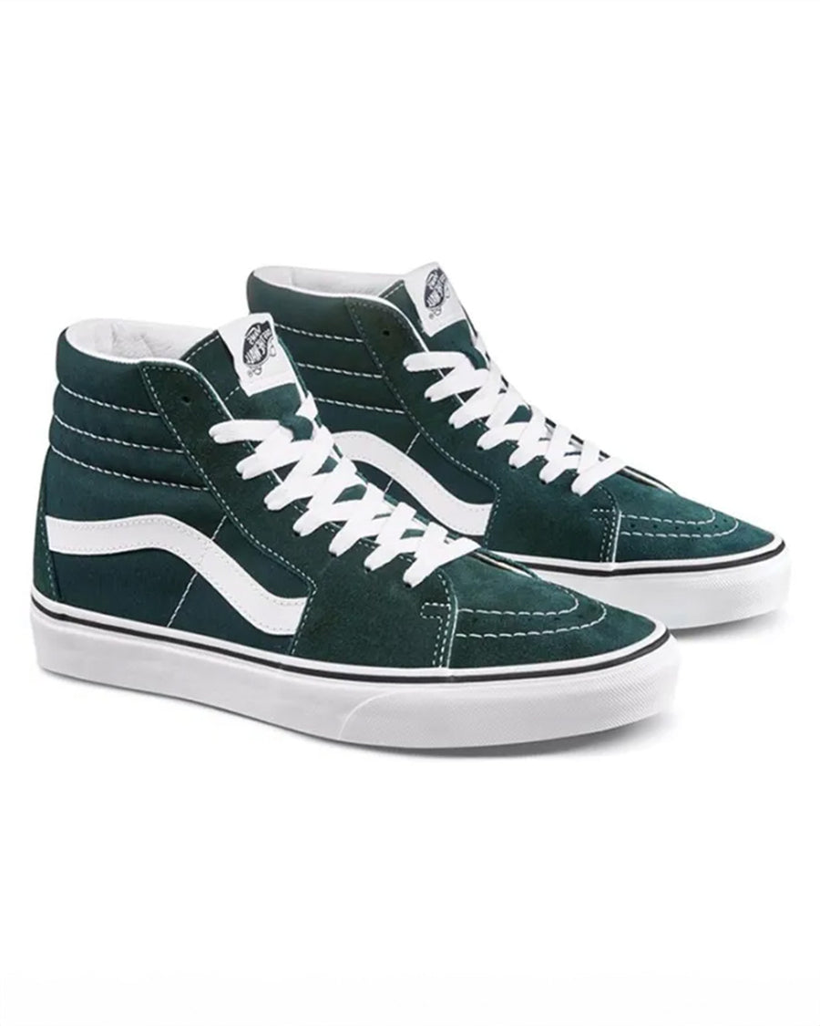 teal green suede sk8-hi sneaker