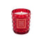 red bubble standard candle with cherry rose scent