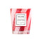 red and white striped candy cane scented candle