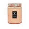 large 18oz. watermelon scented candle in a coral embossed vessel