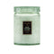 large 18oz. white cypress scented candle in a mint embossed vessel