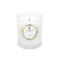 white wildflower scented candle