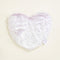 lavender fuzzy heart shaped heating pad