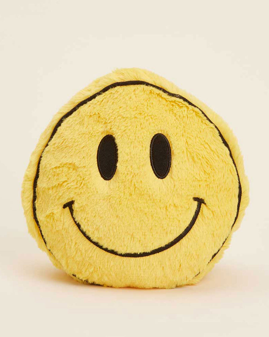 smiley shaped microwavable heating plush