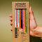 box of 8 wooden pencils with gemini traits on them