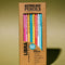 box of 8 wooden pencils with libra traits on them