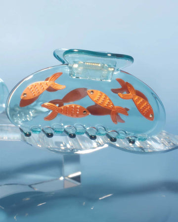 goldfish in a fishbowl hair claw