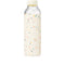 back view of 20 oz. glass water bottle with white terrazzo silicone cover