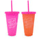 make it all happen pink/orange color changing cup