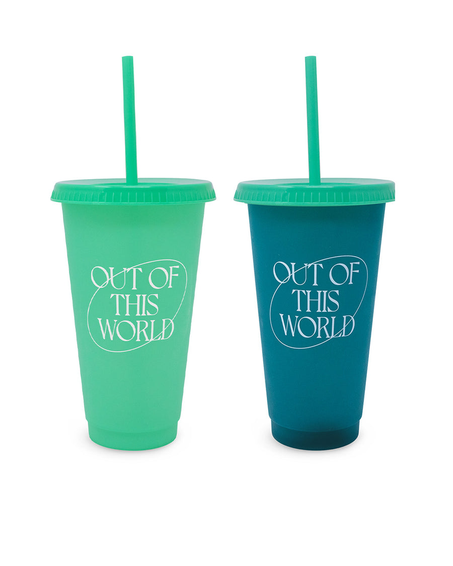 out of this world blue/green color changing cup