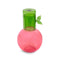 pink cherry shaped carafe with green lid/cup with leaf detail