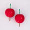 bottom view of set of 2 cherry shaped hooks