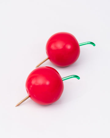 set of 2 cherry shaped hooks