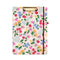 light pink clipboard folio with cherry and assorted floral print