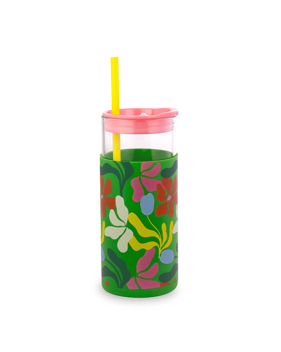 Mason Life Glass Cups with Lids and Straws, 20OZ