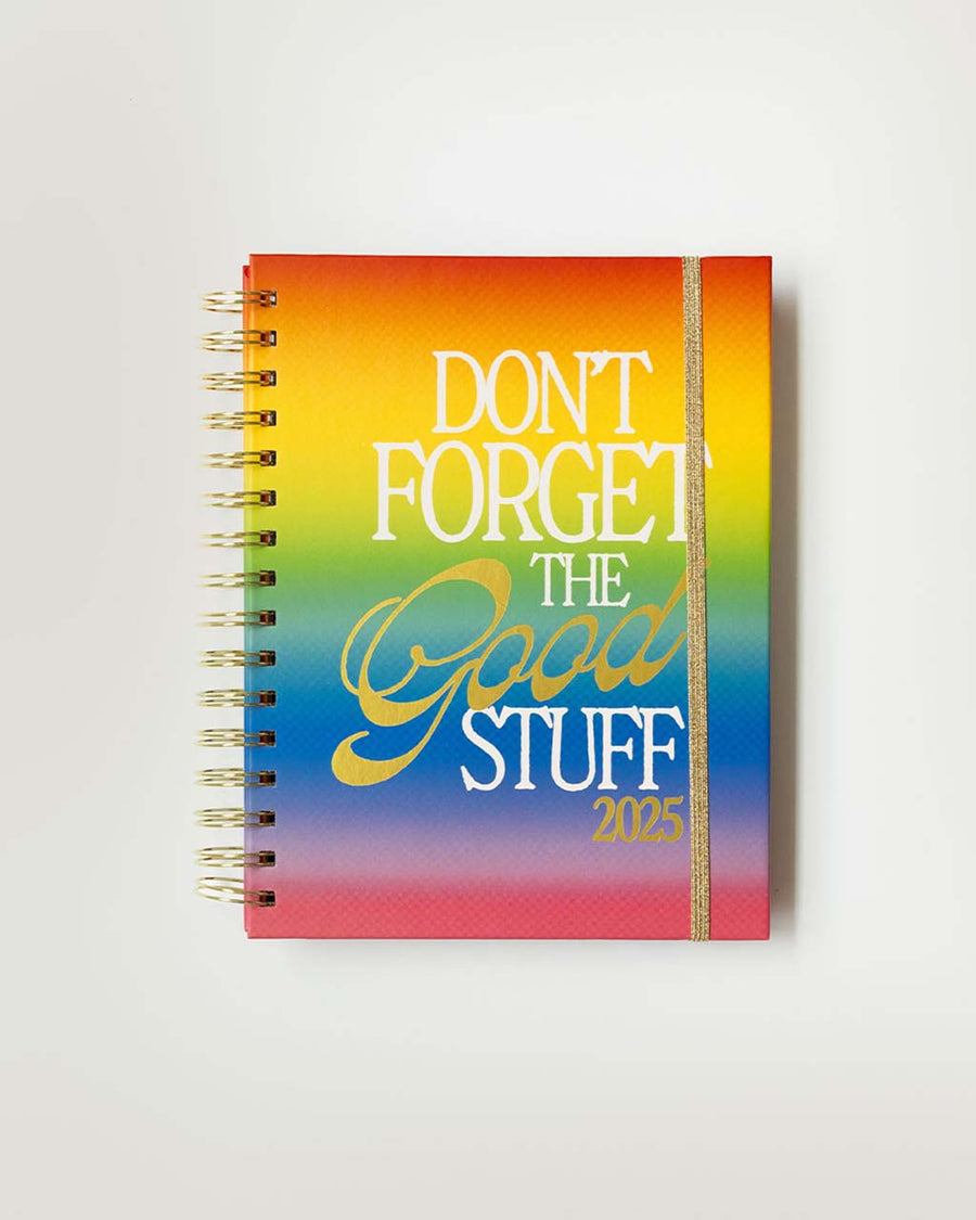 Medium 12-Month Annual Planner - Don't Forget the Good Stuff