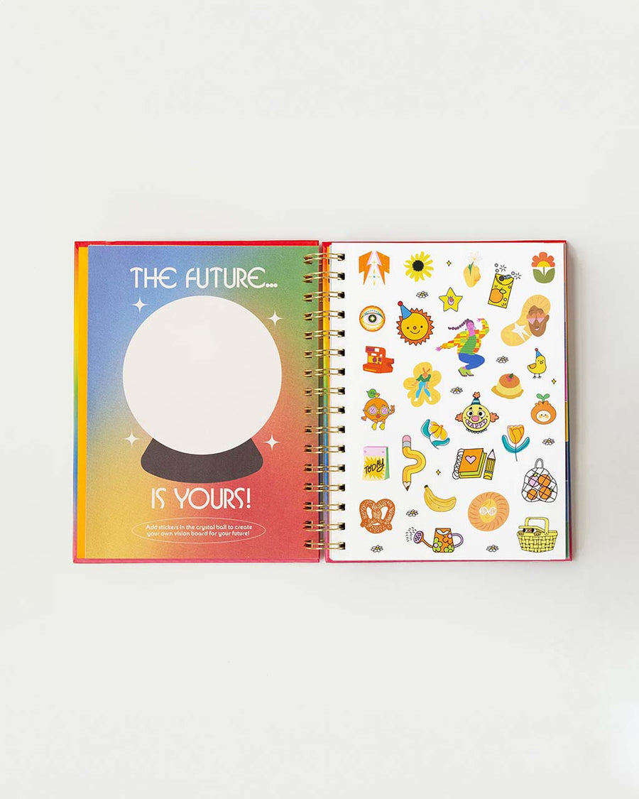 the future is yours page and sticker sheet