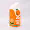 side view of Porcelain orange juice carton-shaped vase