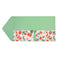 green interior of pink strawberry print file folder