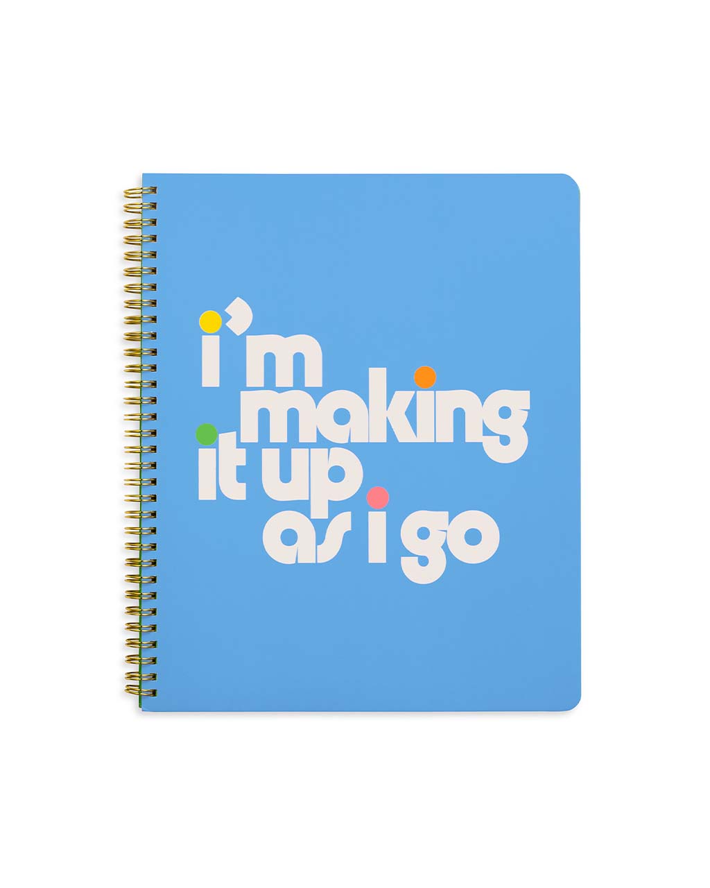 Rough Draft Large Notebook - Making It Up As You Go, Blue – ban.do