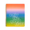 colorful ombre stripe large notebook with 'only the good stuff' across the front