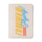 cream passport holder with retro 'i'd rather be flying' across the front