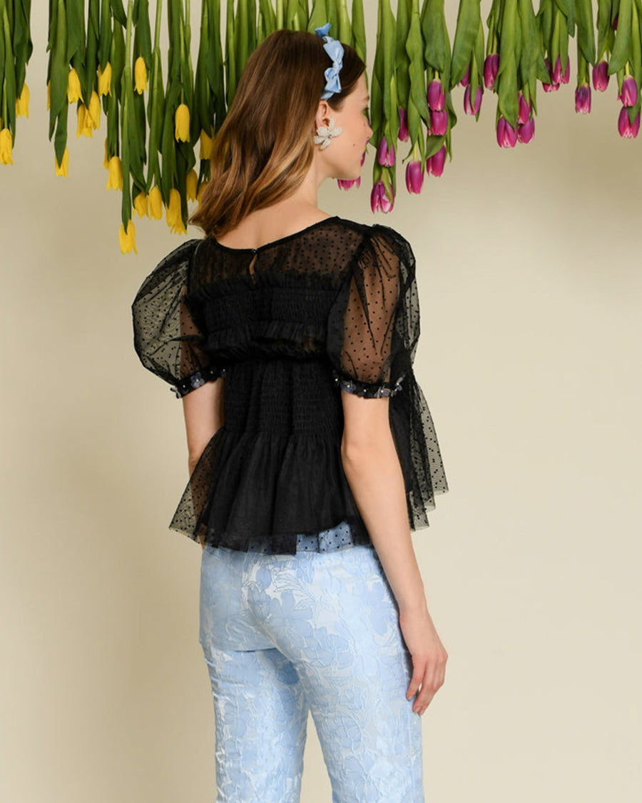 Dream Sofie Spot Tulle Top