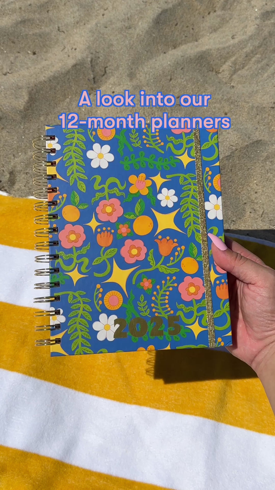 inside of the 12 month planners