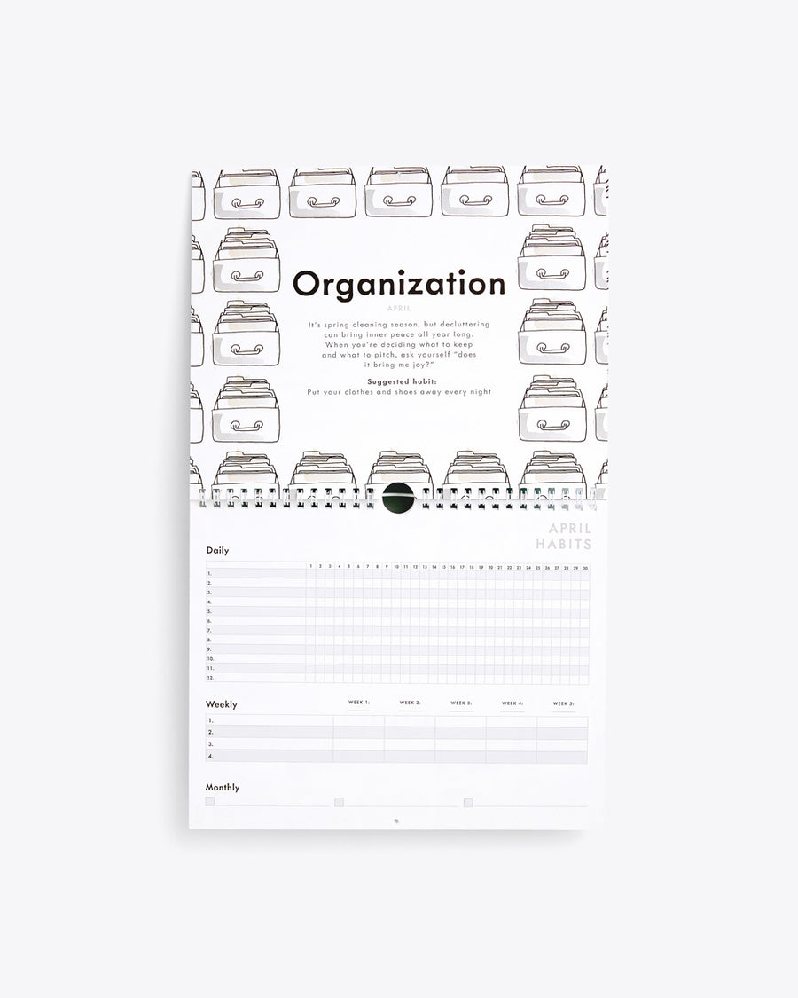 images of organization habits in calendar